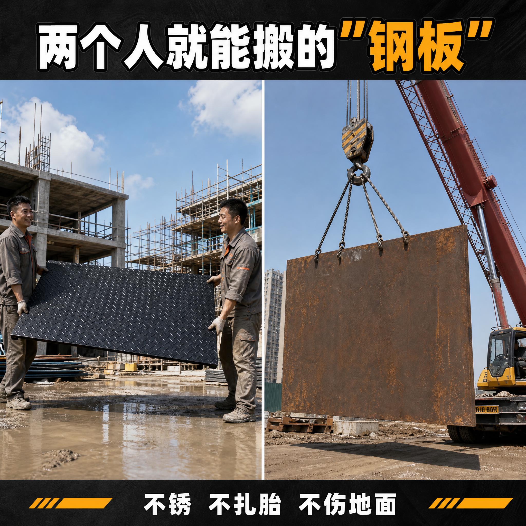 [主图-4] 对比钢板 核心任务：用左右对比画面，左边两人轻松… - 图片创意预览