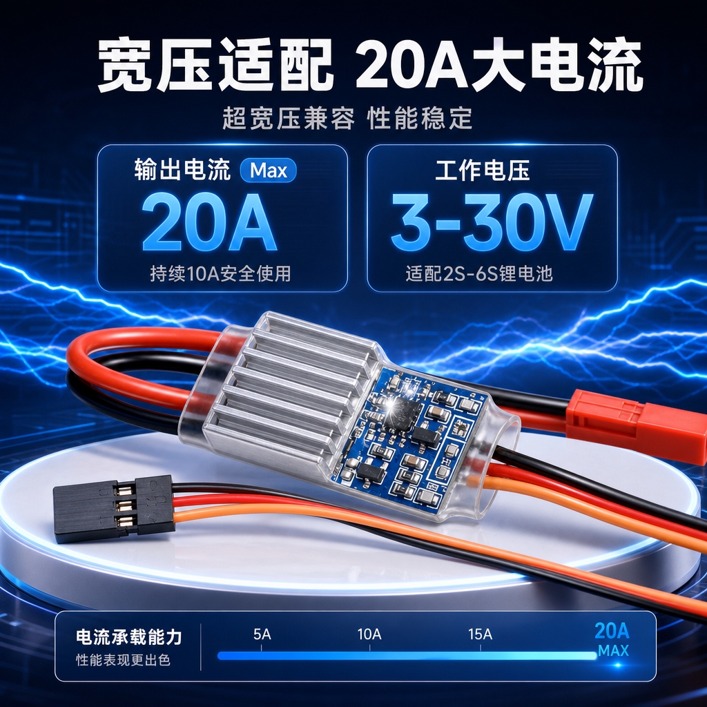 [商品] 使用【图6】航模20A大电流遥控电子开关（带散热壳特… - 图片创意预览