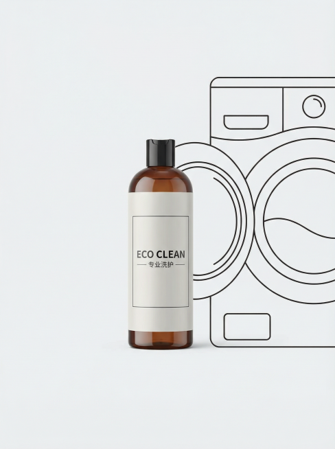 生成一张干净的浅灰色或白色背景，搭配极简线条勾勒的洗衣机/热水器轮廓，突出专业、可靠感。产品实物图居中，洗衣机/热水器轮廓放右边预览效果