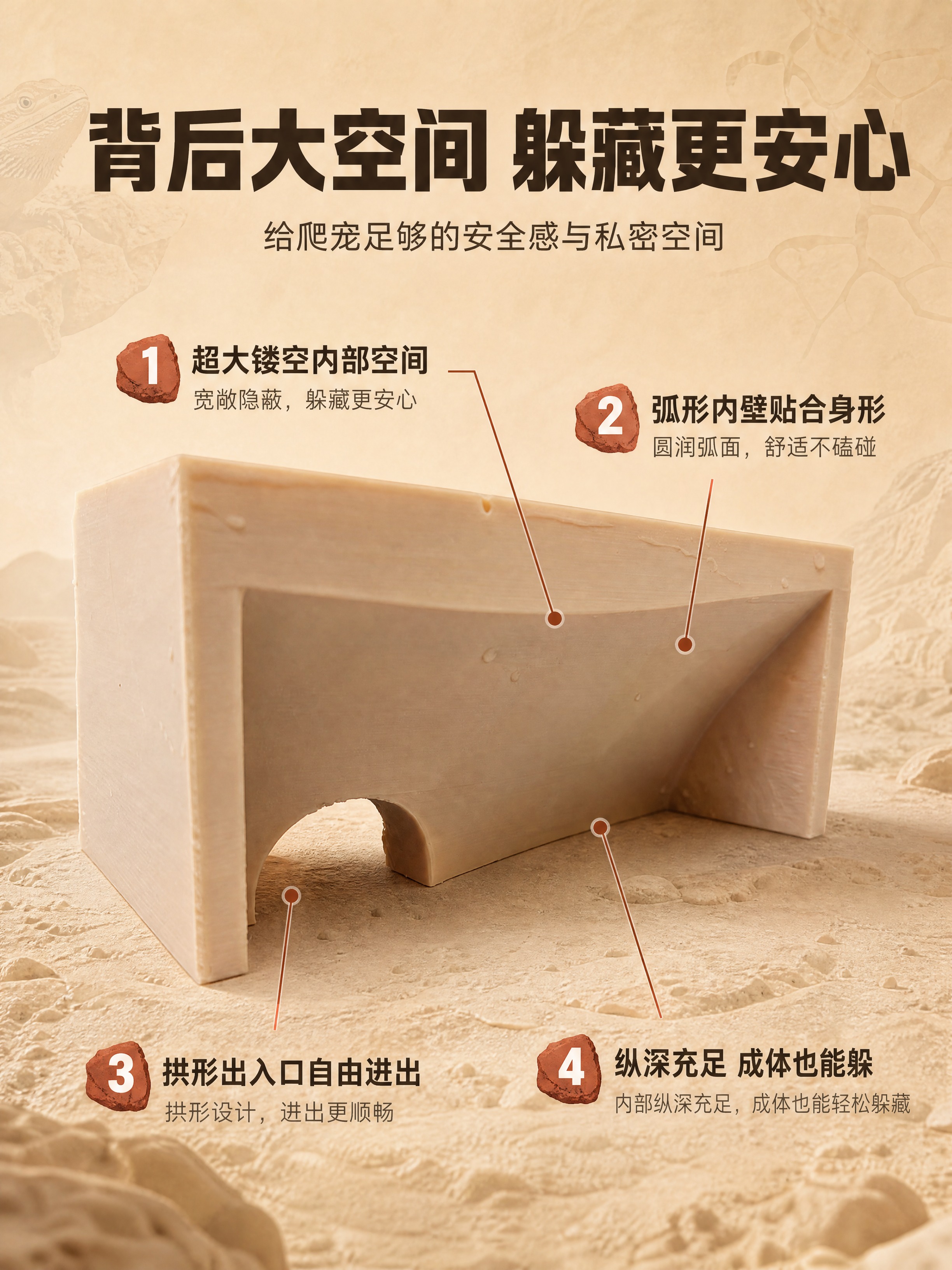 [商品] 使用【图2】仿真岩石造景板背面图；保留背后大面积镂空… - 图片创意预览