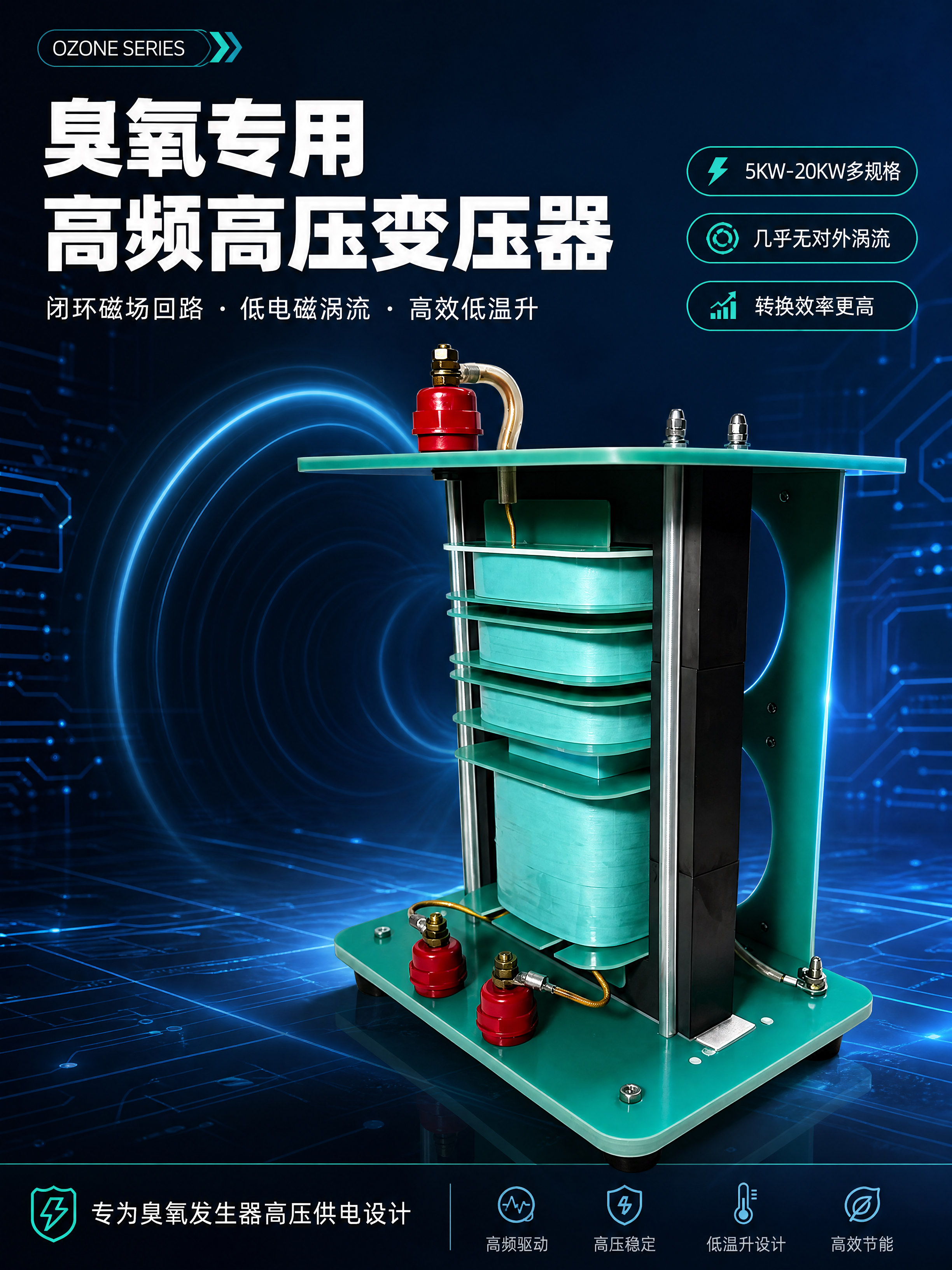 [商品] 使用【图1】臭氧高频高压变压器（青绿色环氧板版本）；… - 图片创意预览