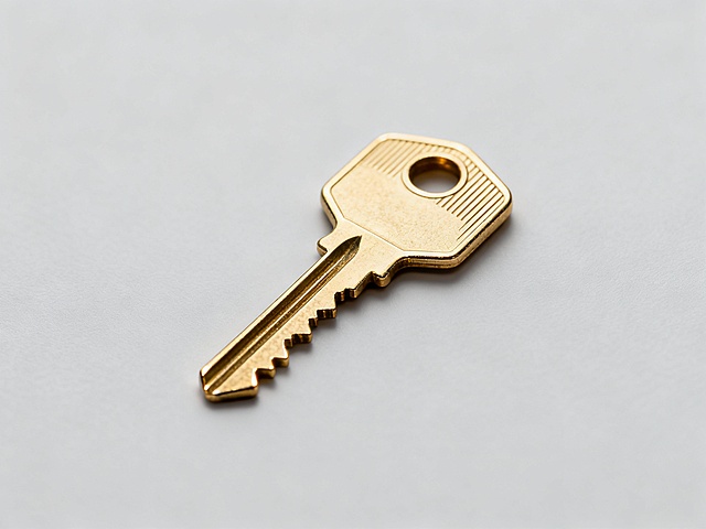 一把金钥匙，头小，齿纹密集