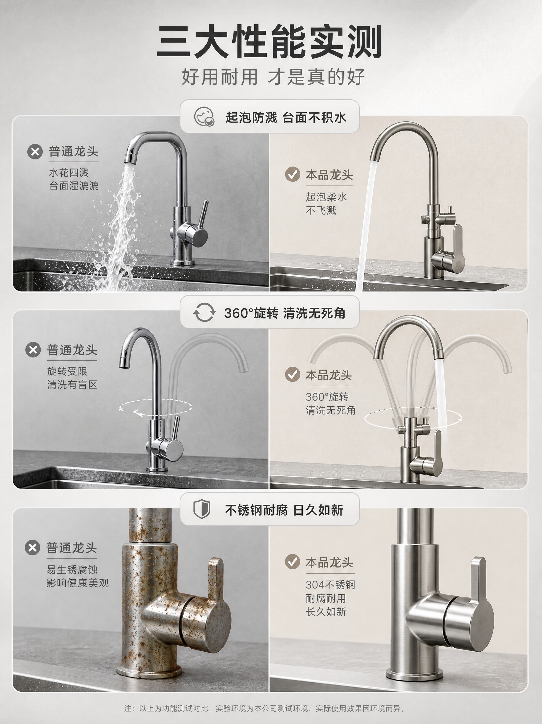 [商品] 使用【图1】304不锈钢厨房冷热水龙头（带分水器款）… - 图片创意预览
