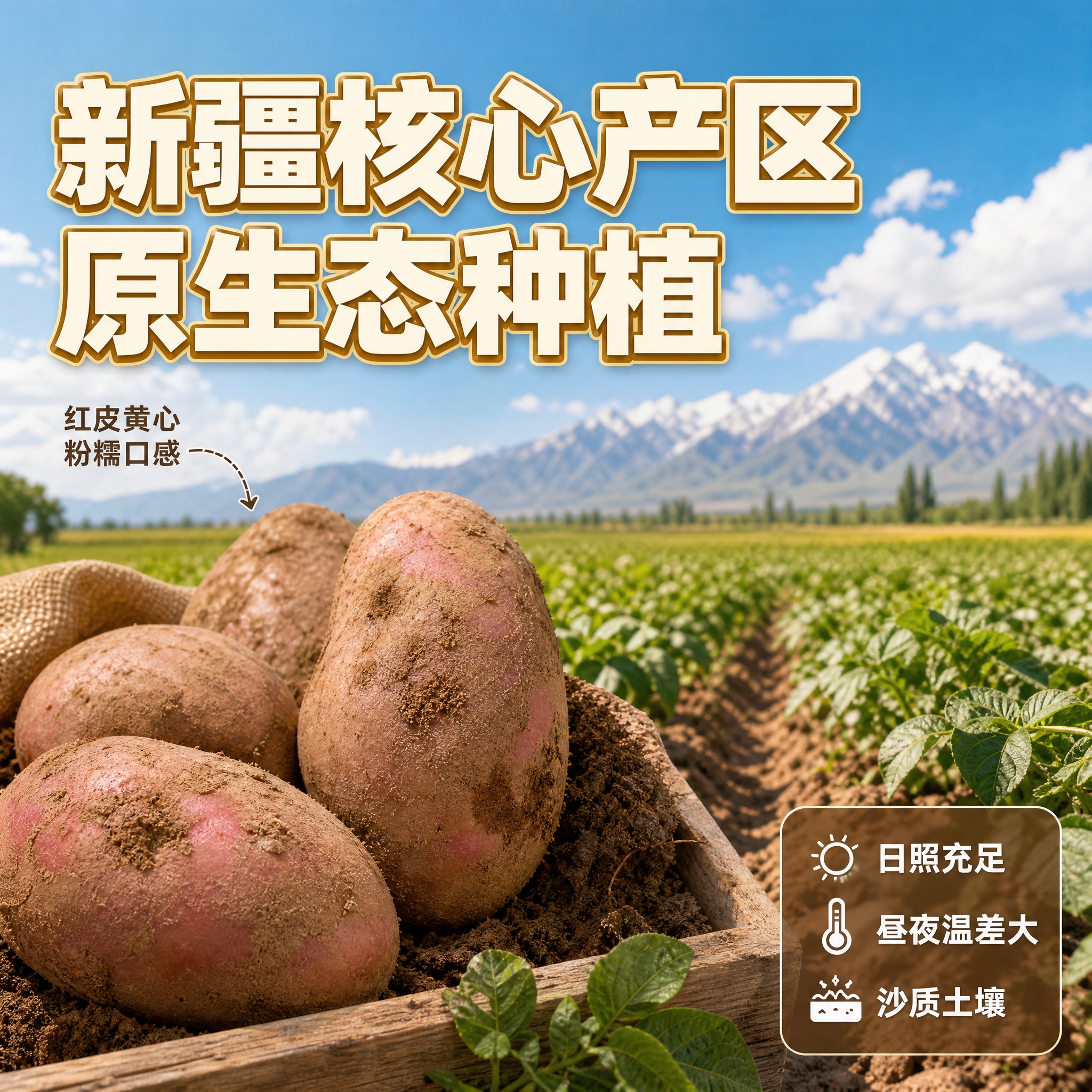 [主图-2] 产地溯源 新疆核心产区 原生态种植 [统一基调]… - 图片创意预览