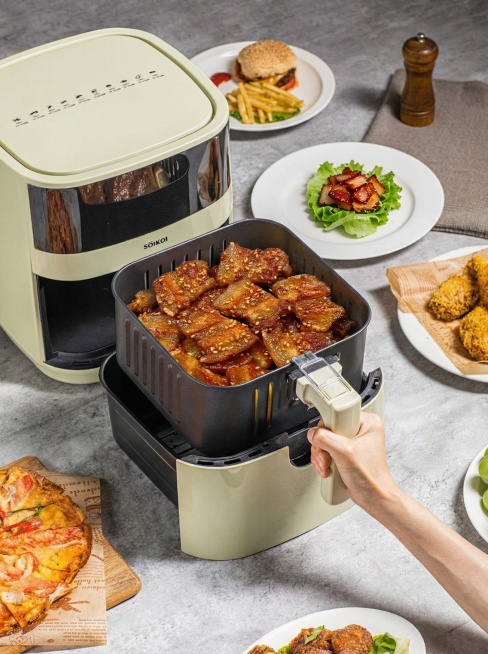 放上生菜和五花肉预览效果