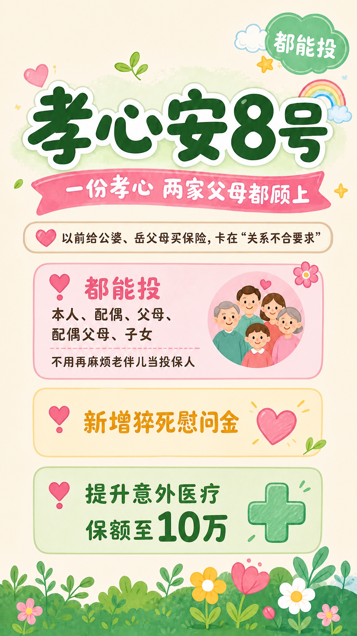 保留这张参考海报的版式骨架、手绘卡通风格与配色（奶油米黄底＋薄… - 图片创意预览