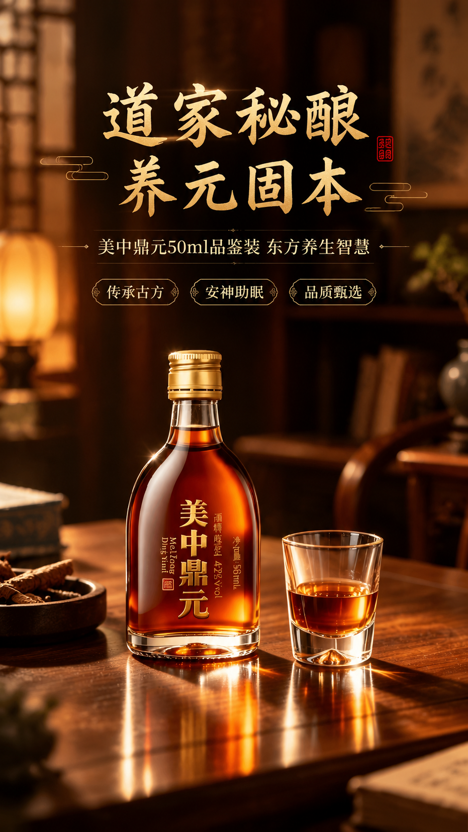 [商品] 使用【图1】美中鼎元50ml品鉴装酒瓶；保留瓶身造型… - 图片创意预览