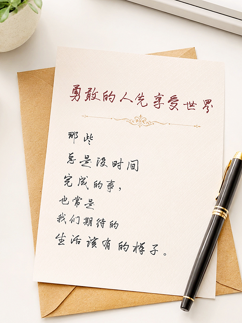 激励正能量文案语录分享文艺感小红书封面