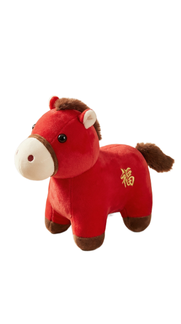 提取图中马玩偶，设计主产品图，精修预览效果