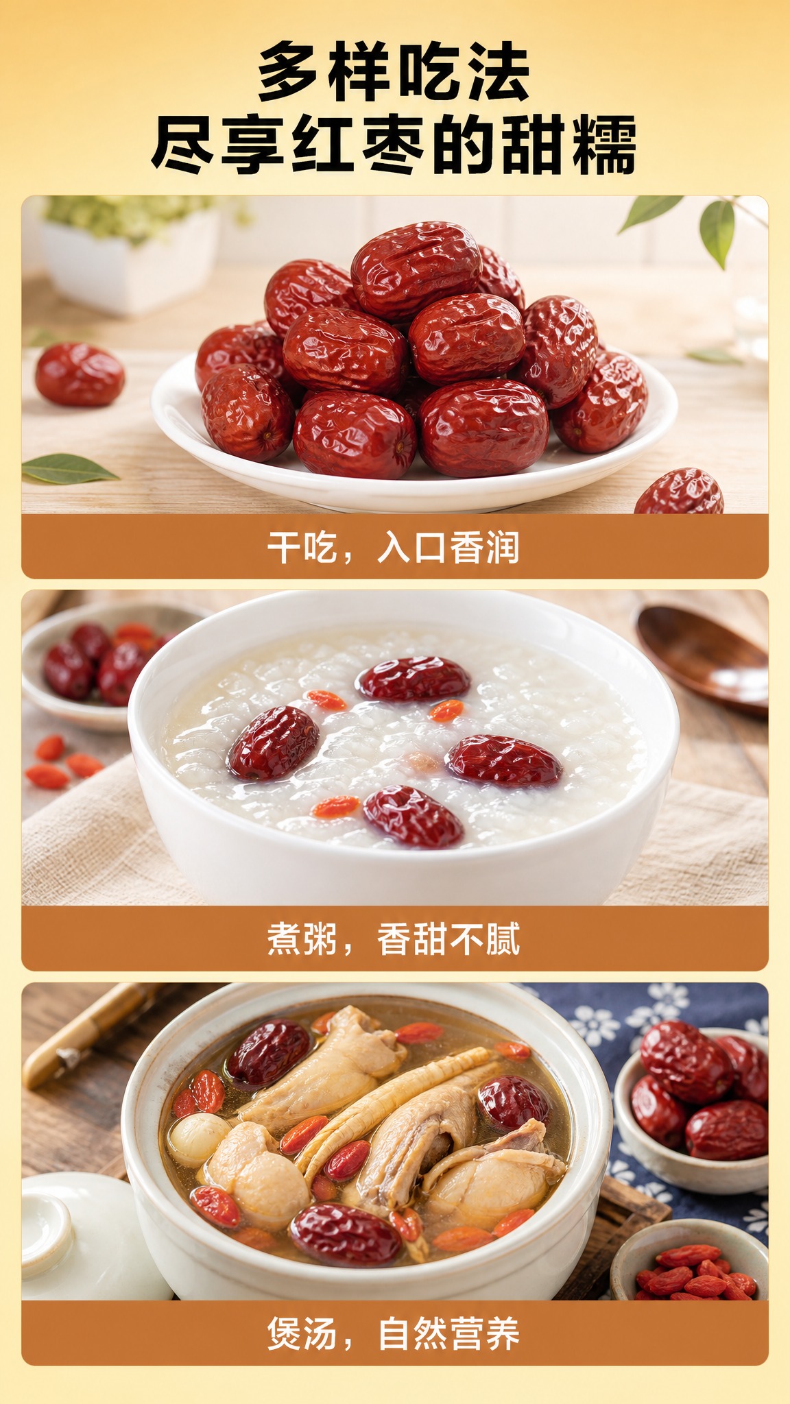 [商品] 本页展示多种吃法场景，参考【图8】的三段式结构；每段… - 图片创意预览