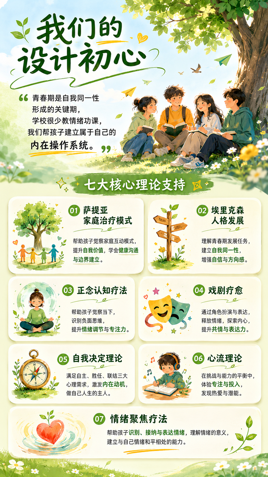 [第3屏] 成长营设计初心与理论支持详情图。 [氛围/风格]… - 图片创意预览