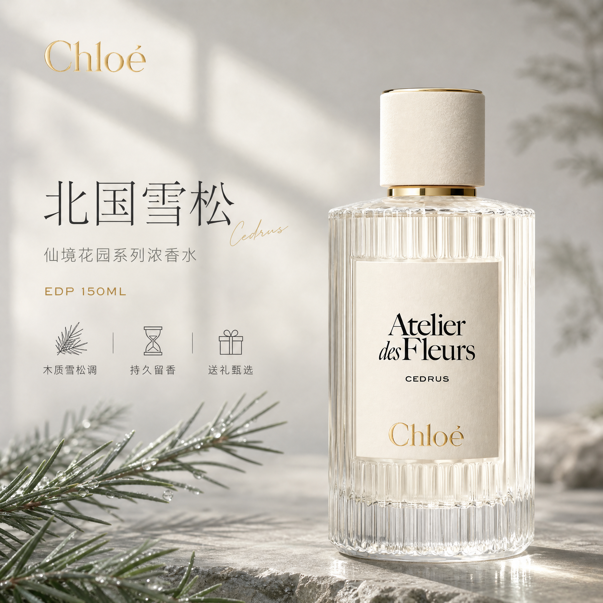[单张主图] 蔻依仙境花园北国雪松浓香水EDP 150ML 高… - 图片创意预览