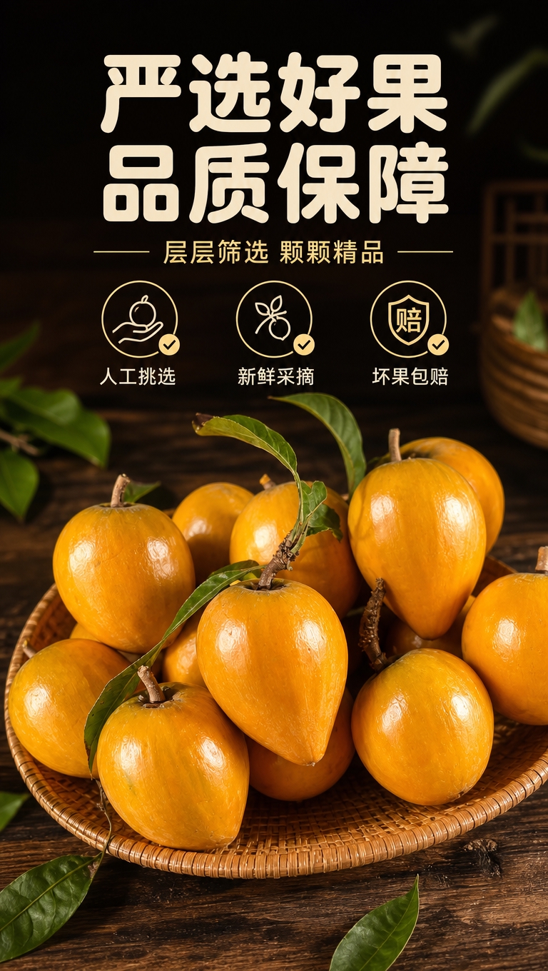 [商品] 使用【图7】竹篮装整果蛋黄果（带枝叶）；保留蛋黄果形… - 图片创意预览