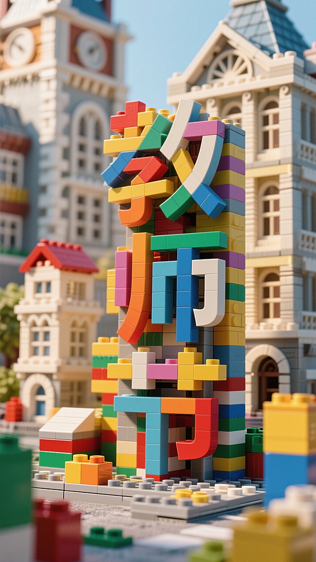 🎨乐高建筑融合！“教师节” 文字设计超吸睛🌈
