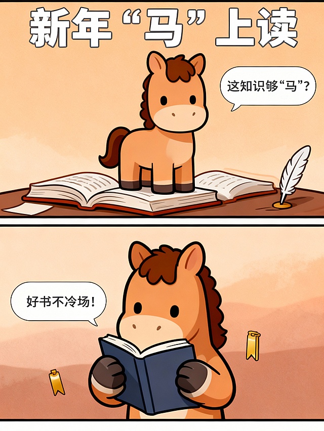 新年‘马’上读 | 书本