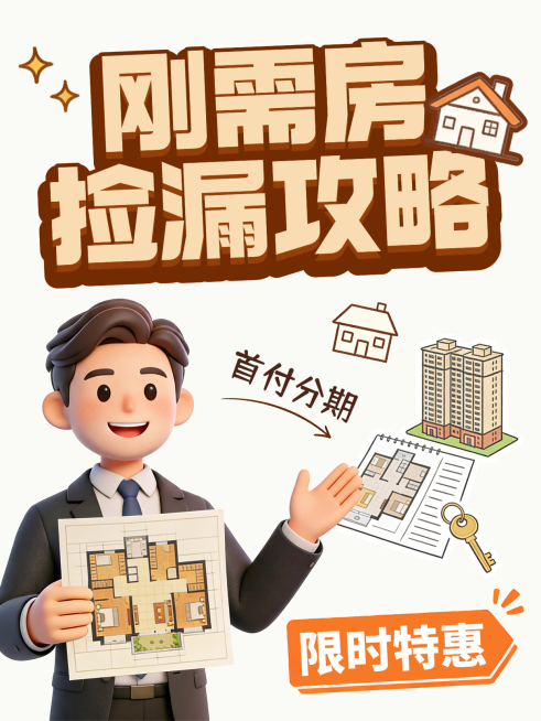 刚需房捡漏攻略小红书封面预览效果