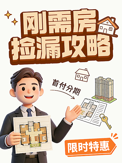 刚需房捡漏攻略小红书封面