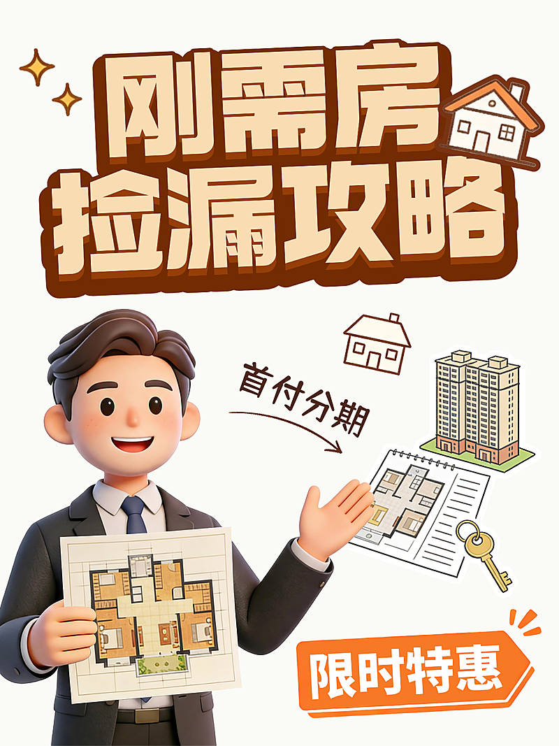 刚需房捡漏攻略小红书封面