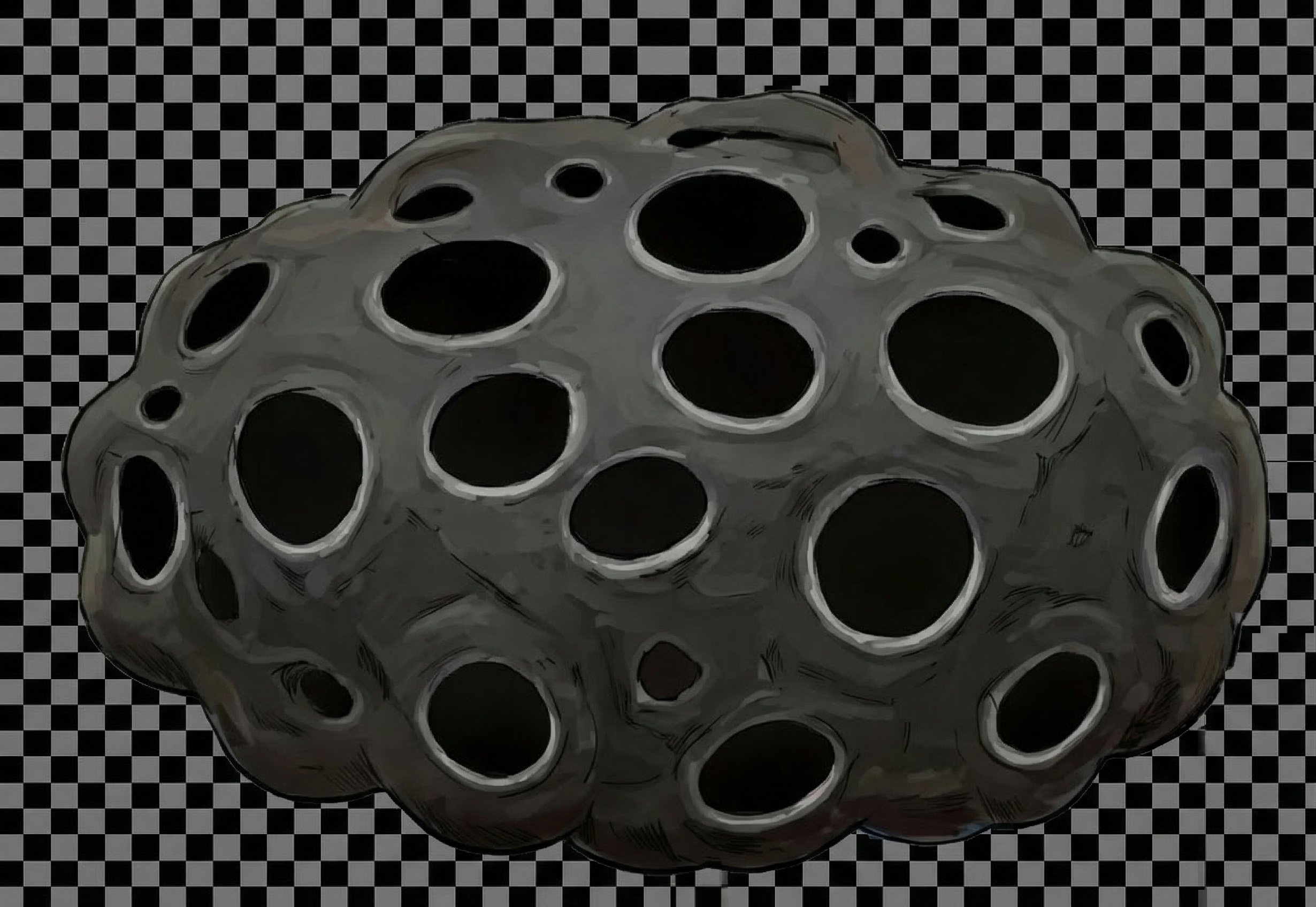 参考上传图片绘制多孔活性炭，去掉背景，保留透明背景，保留原图的… - 图片创意预览