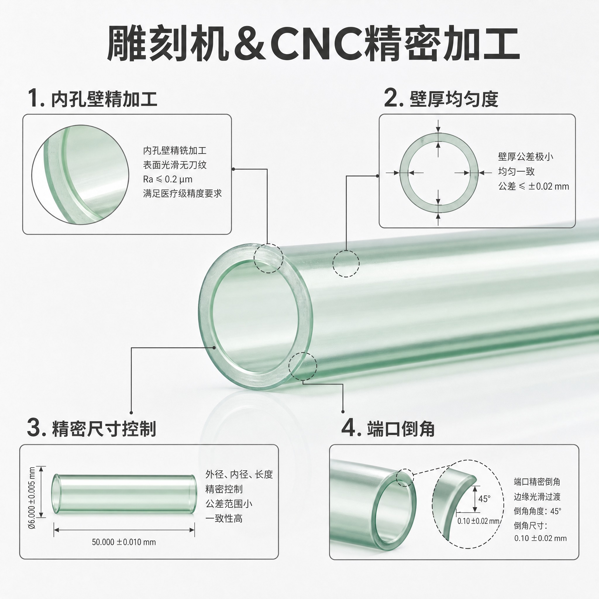 [主图-4] 加工能力图，高端医疗器械配套风，展示雕刻机&CN… - 图片创意预览
