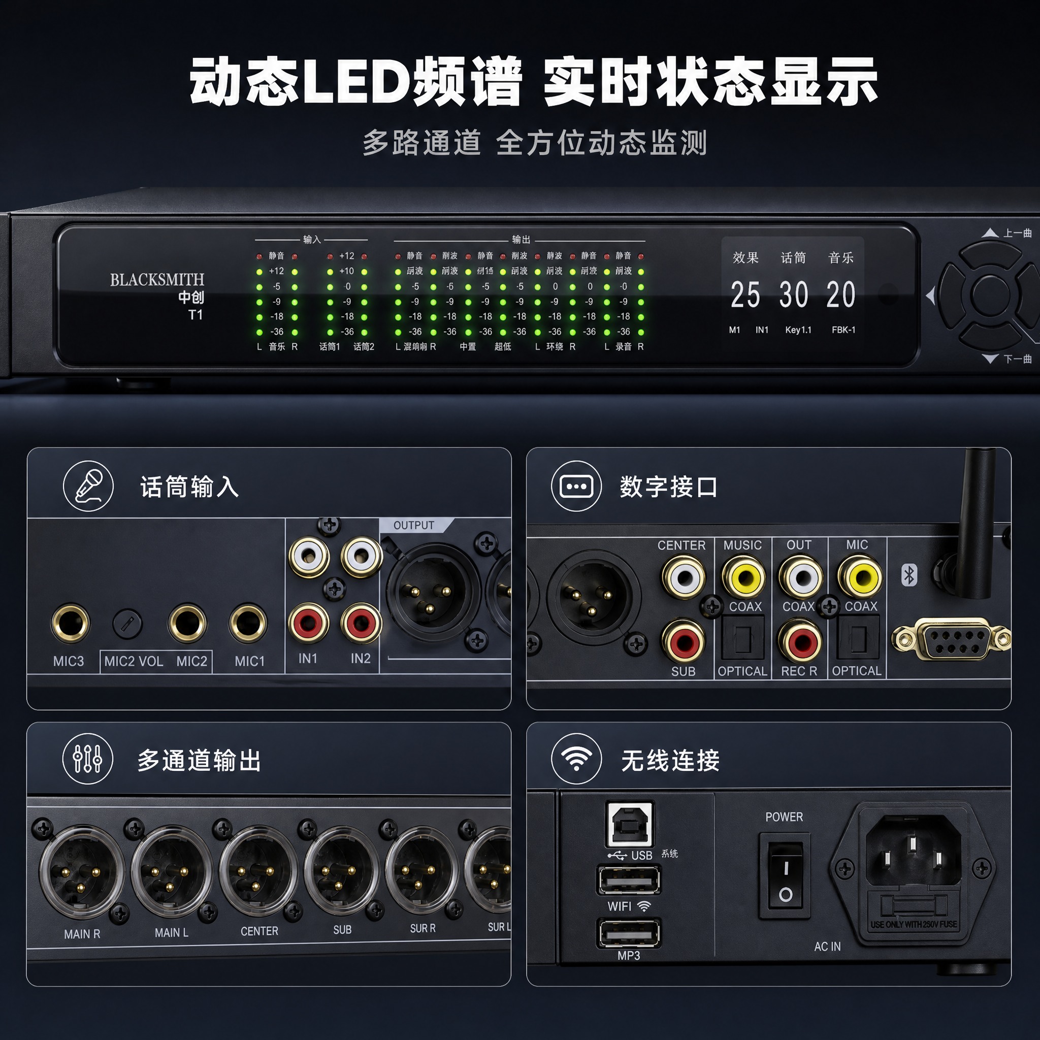 [主图-3] BLACKSMITH 中创 T1 前级效果器 产… - 图片创意预览