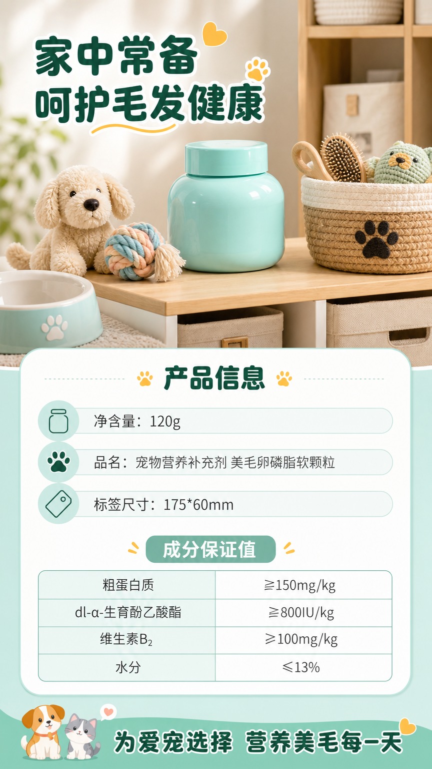[商品] 使用【图1】薄荷绿圆罐宠物冻干维生素产品；保留圆罐造… - 图片创意预览