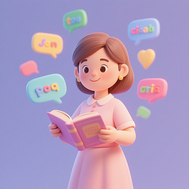 🧚‍♀️3D 卡通小学老师