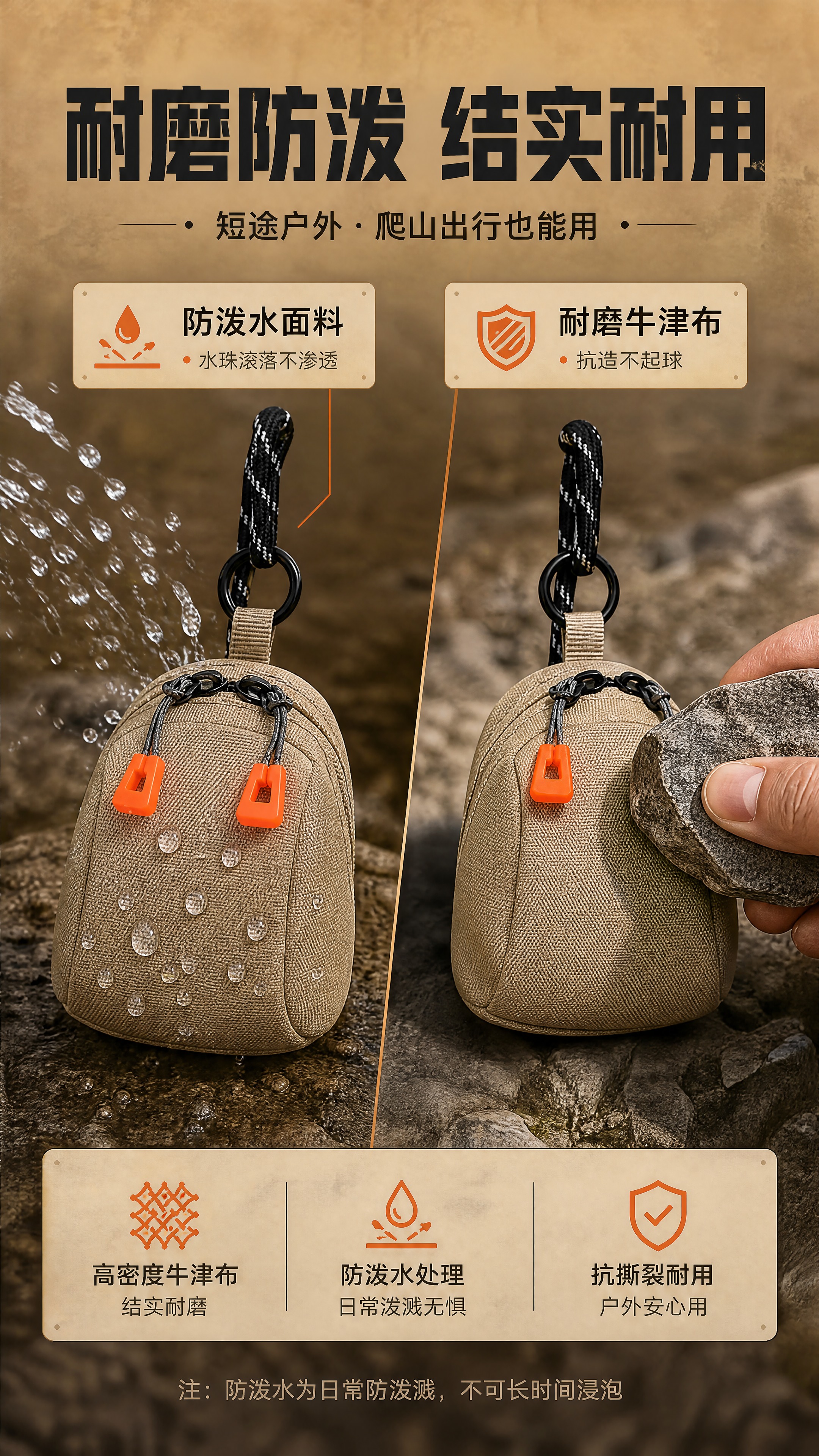 [商品] 使用【图1】卡其色多功能斜挎小包；商品处理：保留迷你… - 图片创意预览