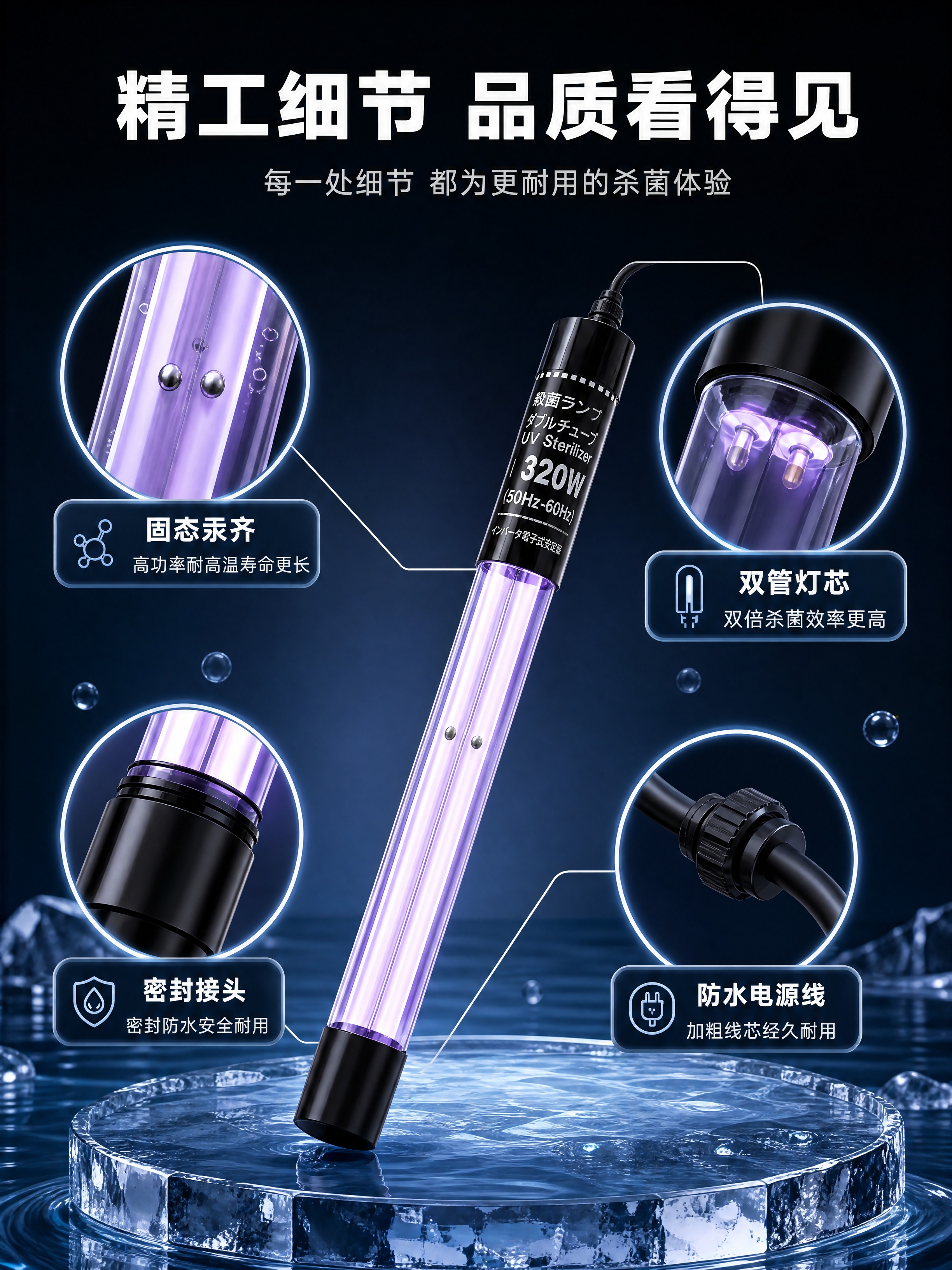 [商品] 使用【图2】UVFUSHI双管芯固态汞齐杀菌灯；保留… - 图片创意预览