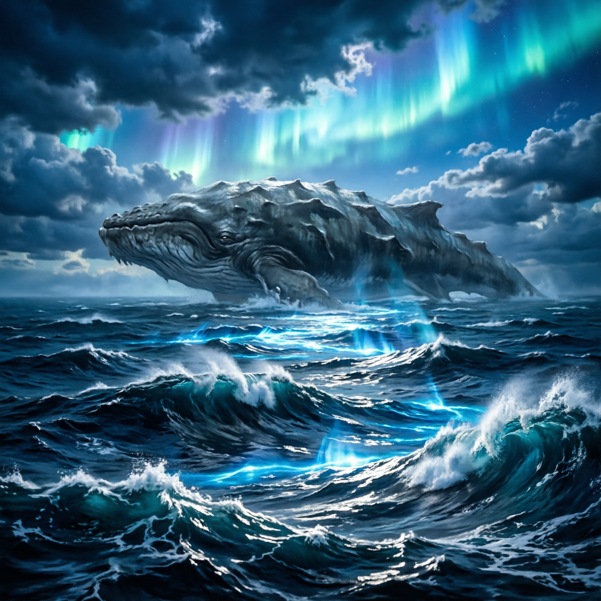北冥，中国古代神话中的北方深海，庄子逍遥游中的神秘海域。浩瀚无… - 图片创意预览