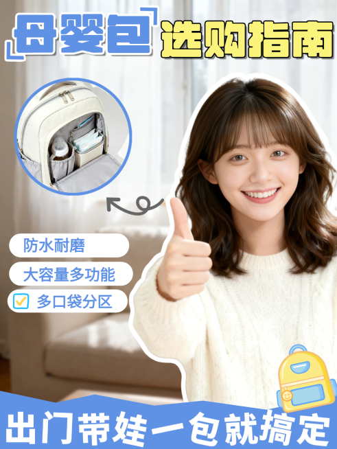 母婴亲子选购指南小红书封面预览效果