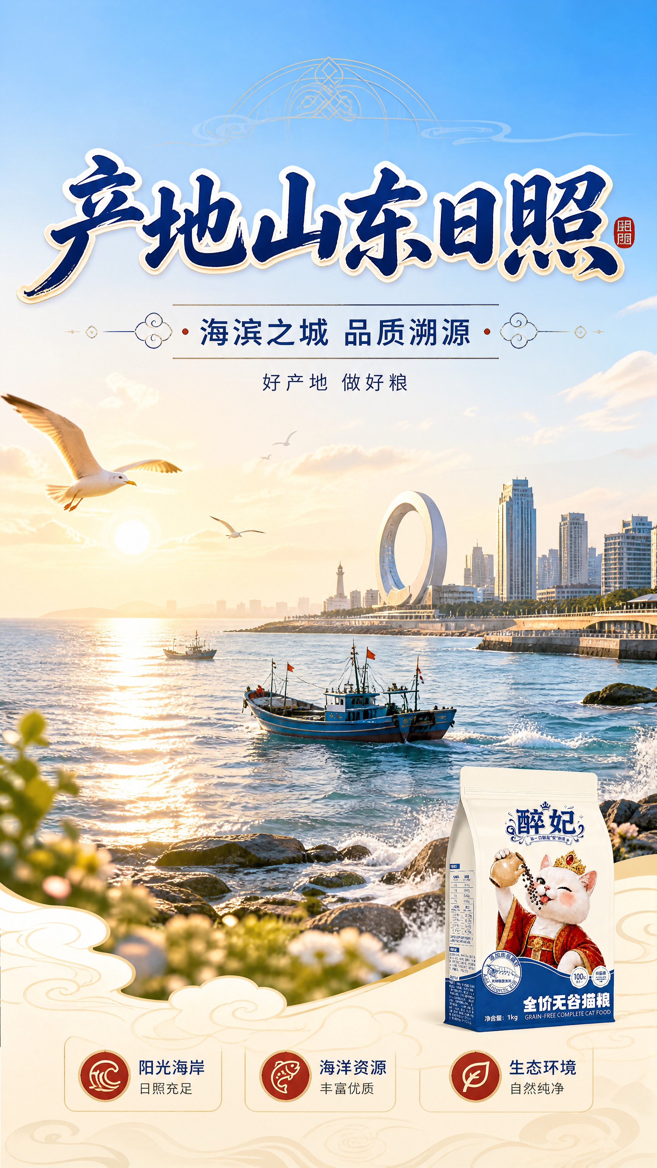 [商品] 使用【图1】醉妃全价无谷猫粮包装袋小图置于右下角辅助… - 图片创意预览