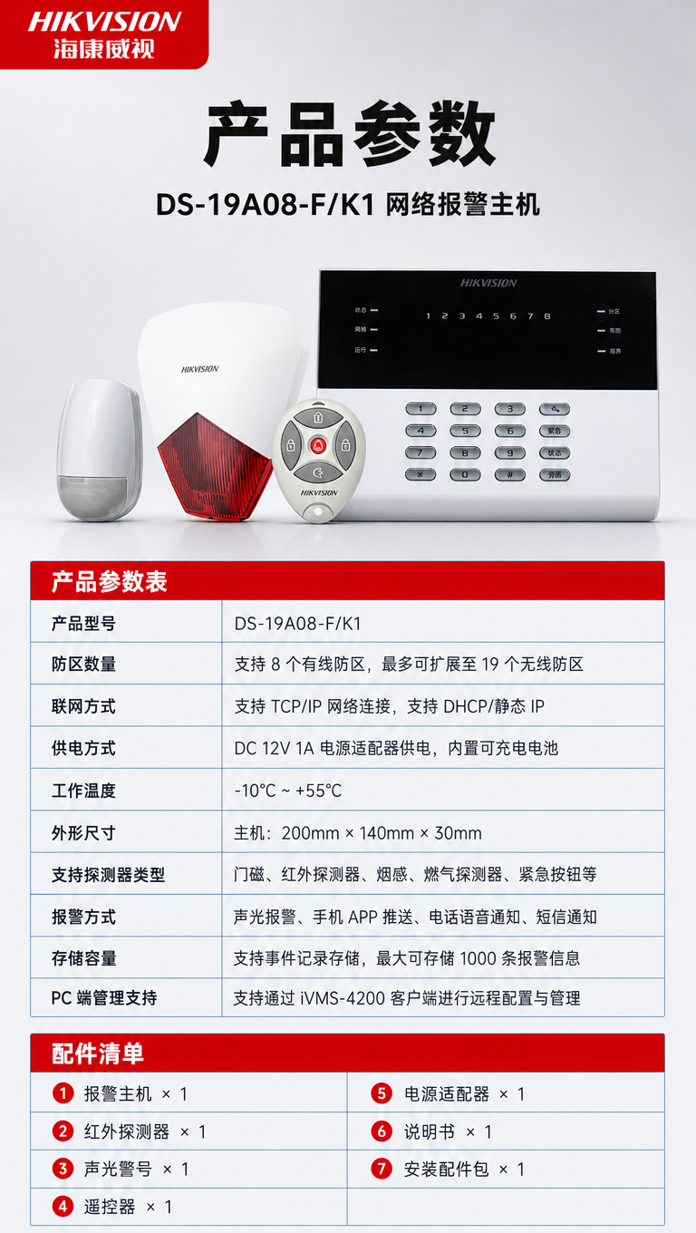 [商品] 使用【图1】海康威视DS-19A08-F/K1网络报… - 图片创意预览