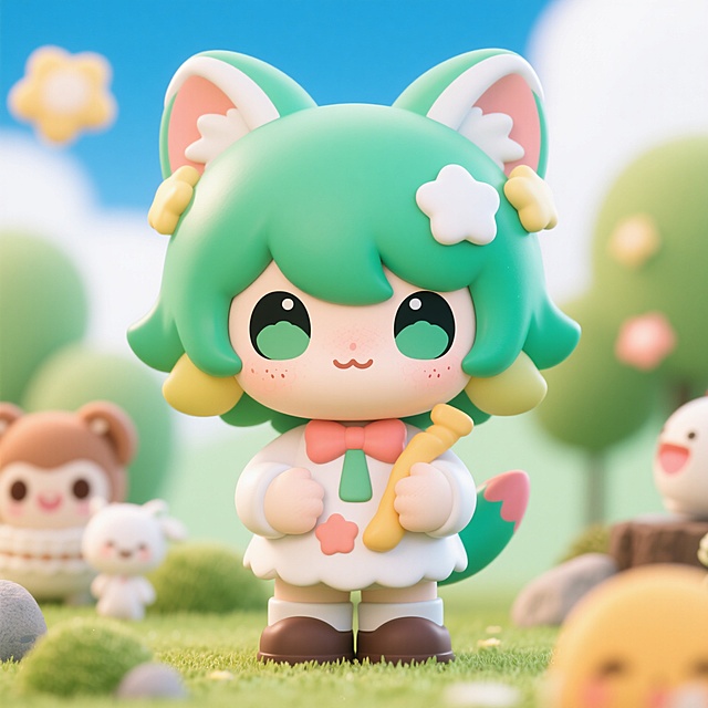 动漫，可爱，Q版，猫猫