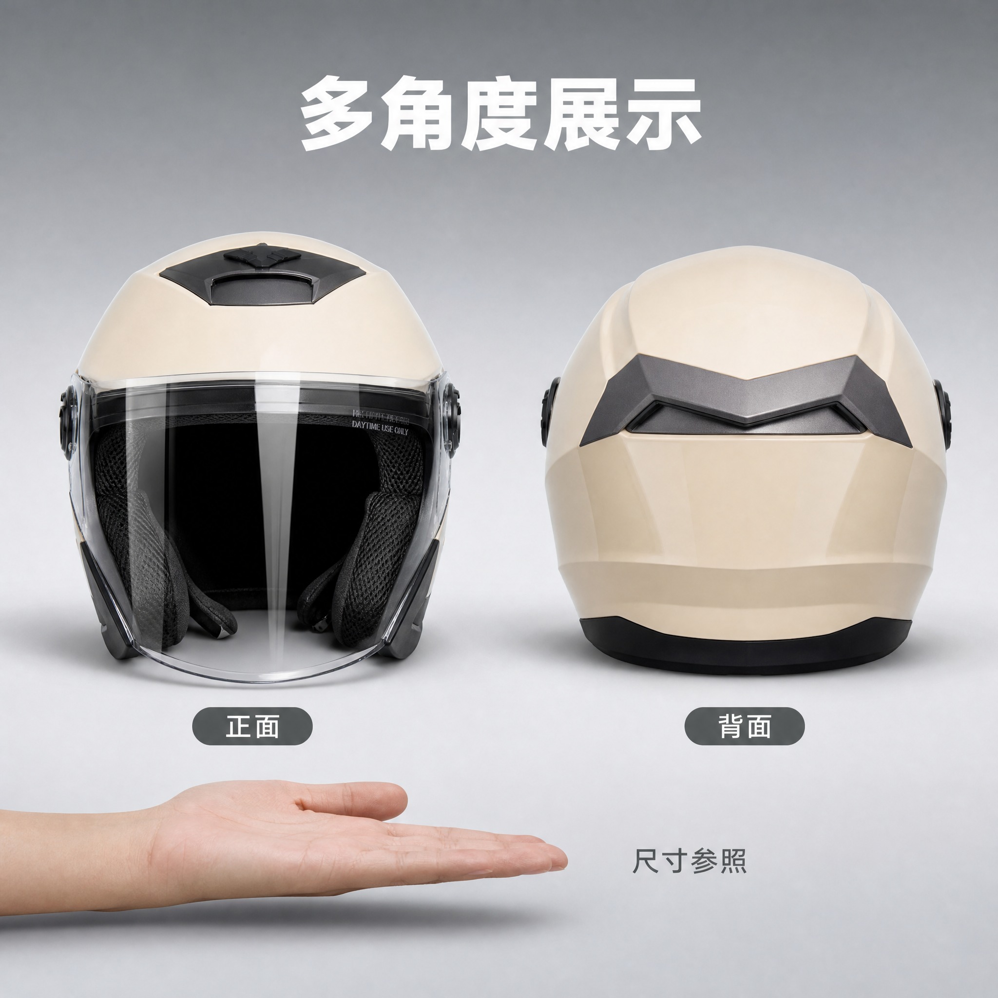 [主图-5] 规格与佩戴展示 多角度视图与尺寸参照。 [统一基… - 图片创意预览