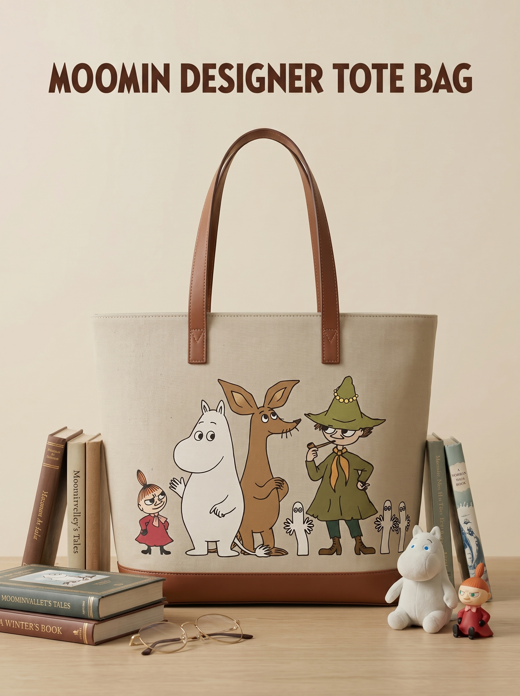在海报上方居中增加英文文字"MOOMIN DESIGNER T… - 图片创意预览