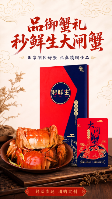 秒鲜生大闸蟹封套太厚了，侧面改薄一点，大概0.5cm即可预览效果