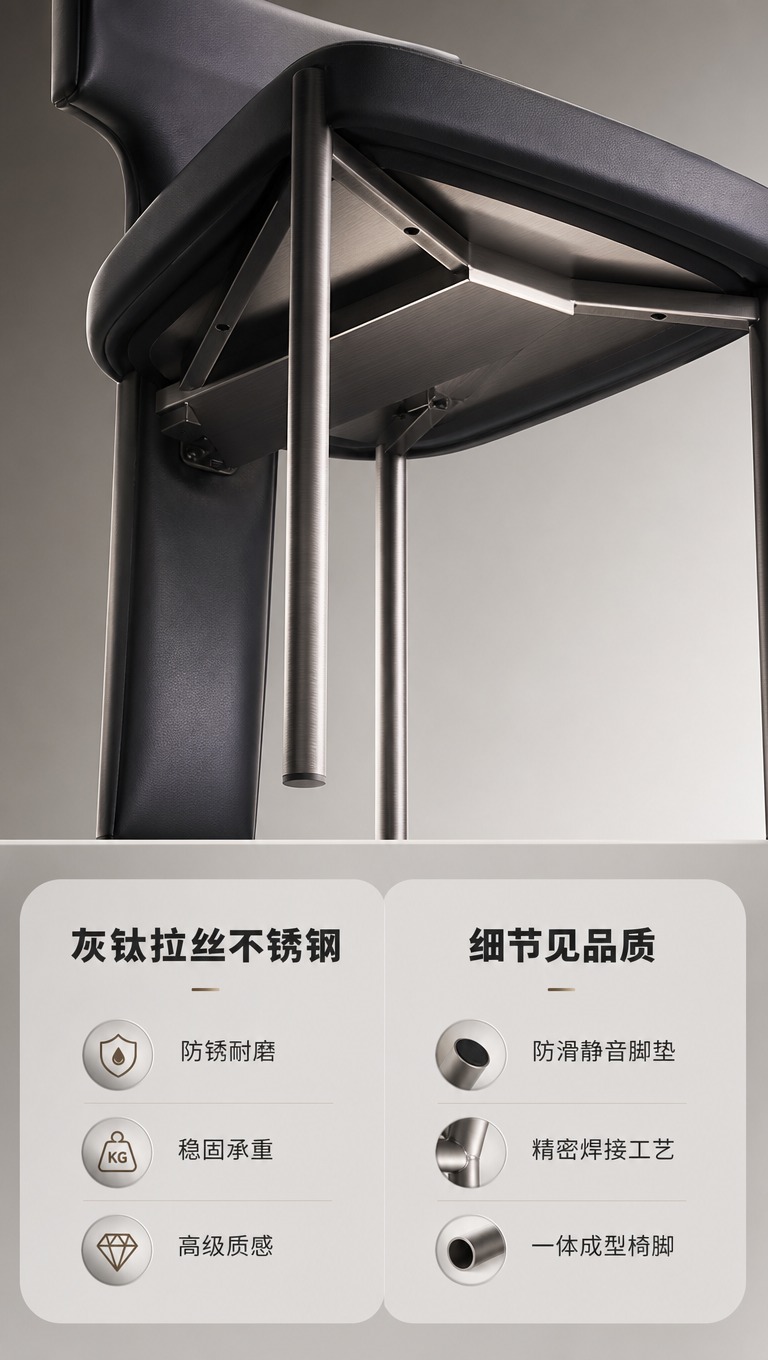 [商品] 使用【图1】DY-8856炭黑逸椅五金脚与底部结构特… - 图片创意预览