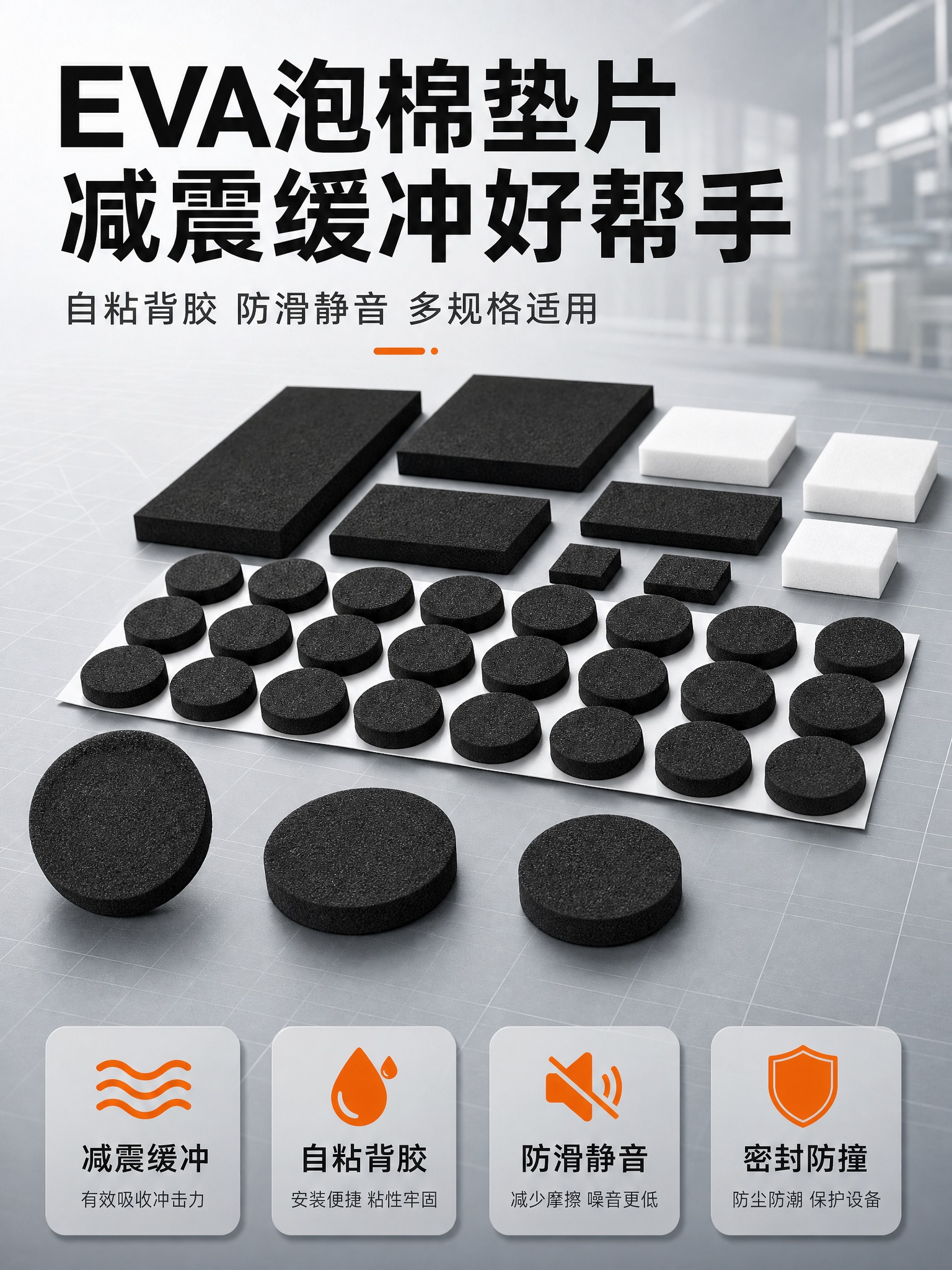 [商品] 使用【图2】圆形EVA泡棉垫片、【图4】多形状EVA… - 图片创意预览