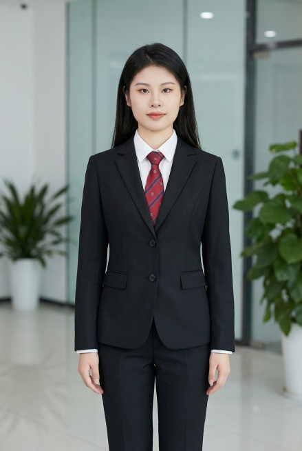 美化人物形象，根据人物面部特征生成职业风格全身照，人物双臂自然下垂预览效果