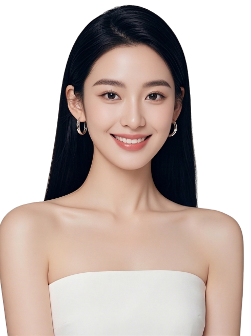 把另一边肩膀衣服去掉，肩膀露出来，其他的不变预览效果