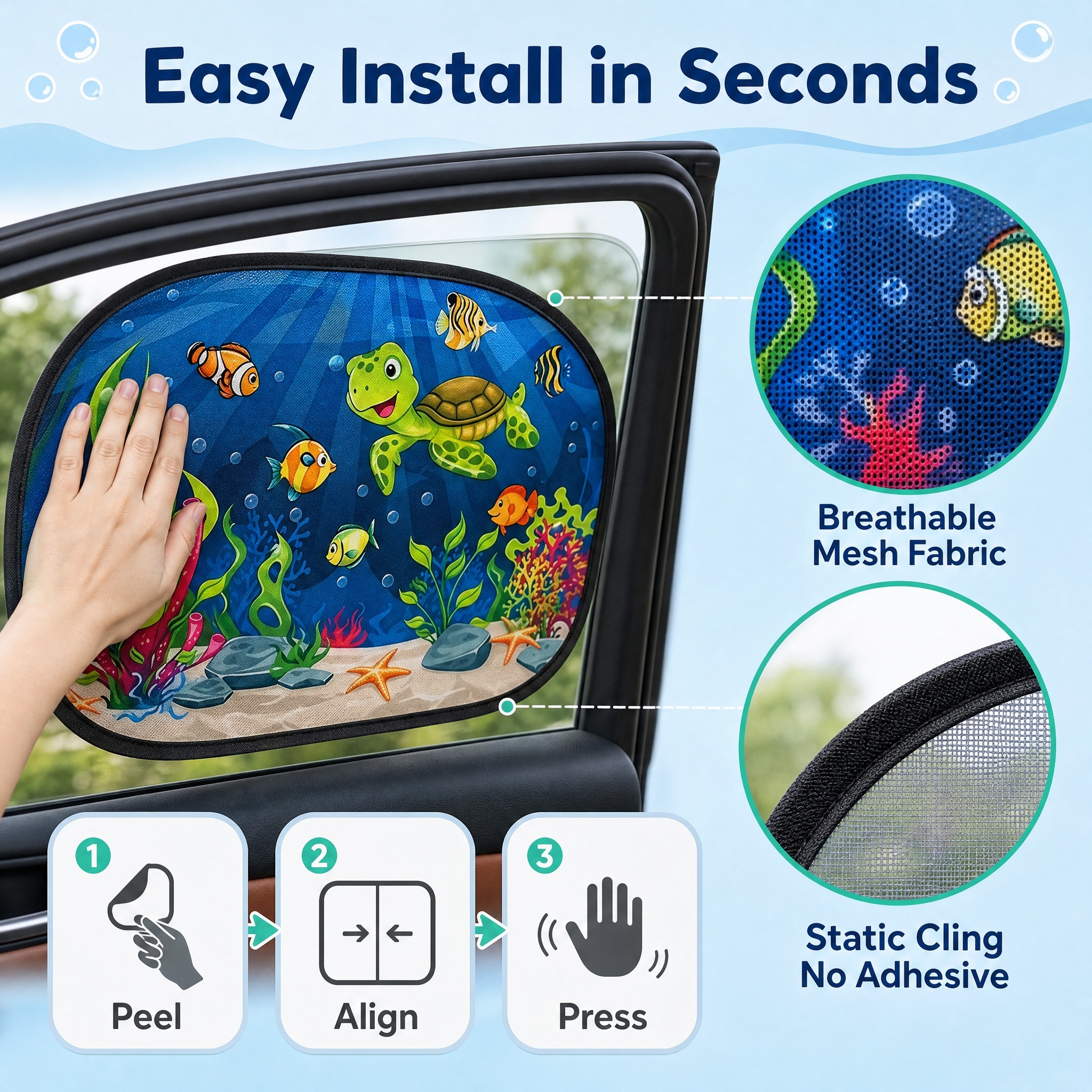 [主图-4] 2 Pack Car Side Window S… - 图片创意预览
