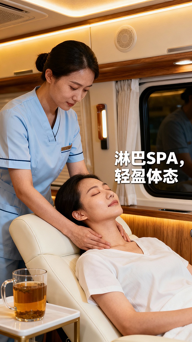 生成50张移动spa的图片，图片可以加入一些文字