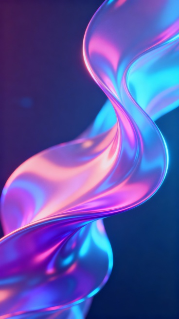 Fluid abstract crypto background, intelligent flowing light forms, smooth motion, soft neon gradient预览效果