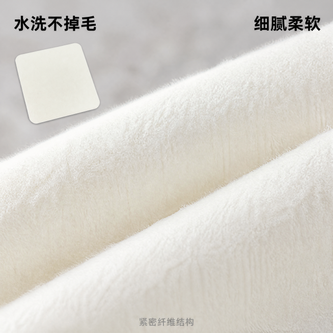 [主图-3]纤维材质细节展示图。氛围风格：简约干净专业品质风，明亮自然光，高亮通透，清爽秩序。画质：商业摄影质感、光线柔和通透、产品清晰真实、画面干净高级。元素：放大展示抛光布的纤维纹理细节，微距特写预览效果
