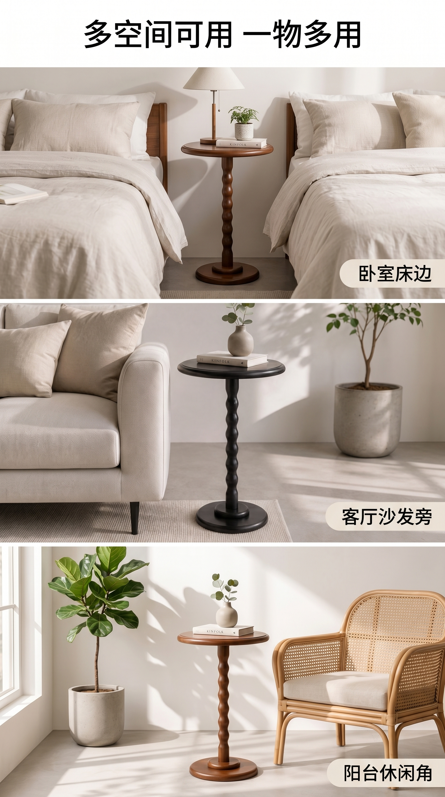 [第12屏] 多空间适配-展示边几在不同空间的应用。本屏使用【… - 图片创意预览