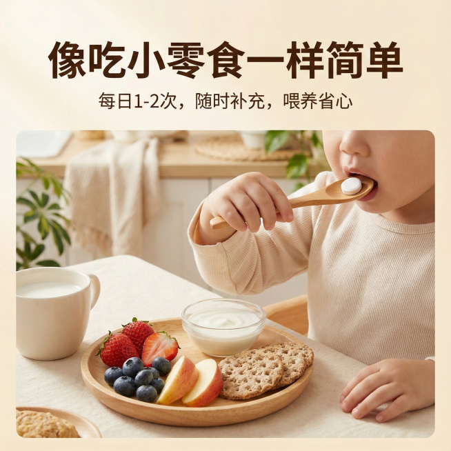 结合“益生菌山楂鸡内金片”的产品定位（儿童消化健康）与电商平台的视觉要求，为您系统化策划以下5张高转化主图，精准吸引目标家长群体。

---

主图策略核心定位

· 目标人群：0-12岁儿童的父母（预览效果