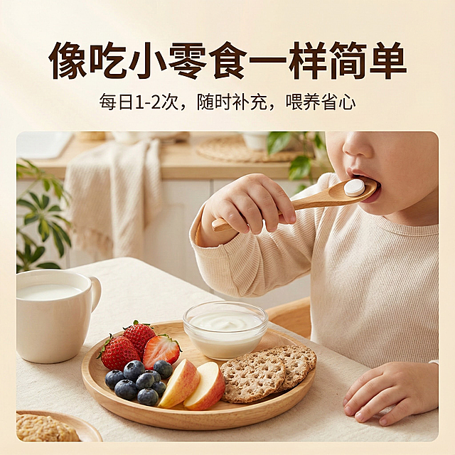 结合“益生菌山楂鸡内金片”的产品定位（儿童消化健康）与电商平台的视觉要求，为您系统化策划以下5张高转化主图，精准吸引目标家长群体。

---

主图策略核心定位

· 目标人群：0-12岁儿童的父母（尤其是关注孩子食欲、消化问题的宝妈）
· 核心诉求：安全有效、孩子爱吃、调理根本、喂养省心
· 视觉基调：“专业亲和” + “天然童趣”。采用柔和的自然色系（如草绿、暖黄、浅蓝），搭配卡通元素与真实产品/场景结合，建立信任与好感。

---

10张主图详细规划

主图1：品牌/品类定位图（点击率担当）

· 视觉：干净明亮的背景，产品瓶身与几片卡通化的山楂、鸡内金药材、益生菌分子环绕组合，整体有活力。突出“儿童专用”标识。
· 文案：益生菌山楂鸡内金片
  小字：专为孩子设计的“开胃小金方”
· 目的：第一眼清晰传达产品是什么、为谁设计，吸引精准流量。

主图2：黄金三角成分解析（建立专业信任）

· 视觉：将“益生菌”、“山楂”、“鸡内金”以三个图标模块清晰排布，并用箭头连接至中央的产品瓶身，示意“三位一体”。
· 文案：三重动力，呵护稚嫩肠胃
  分解文案：
  · 益生菌：平衡肠道菌群
  · 山楂：开胃助消化
  · 鸡内金：健脾消积食
· 目的：直观解析核心成分及科学配比逻辑，彰显专业度。

主图3：核心功效可视化（解决痛点）

· 视觉：采用左右对比或循环图示。左/上：孩子面对饭菜皱眉、摸小肚子的卡通场景；右/下：孩子开心吃饭、活泼玩耍的场景，中间用产品连接。
· 文案：吃饭香 · 消化好 · 长得壮
  小字：告别挑食、积食、消化不良
· 目的：直击家长核心焦虑，形象化展示产品价值。

主图4：产品实拍与形态特写（展现细节）

· 视觉：白底或木质纹理背景，产品瓶身打开，倒出若干片剂。重点特写片剂本身——可能是可爱动物形状、或带有天然纹理，旁边放置真实山楂干、山药等原料点缀。
· 文案：片片真材实料 口感酸甜可口
  小字：无不良添加，孩子爱吃
· 目的：展示真实产品形态与质地，强调天然口感和安全性。

主图5：食用场景与便捷性

· 视觉：温馨的儿童餐场景。一只小手轻松拿起片剂放入口中，或片剂放在小勺边，旁边是健康的儿童餐点。
· 文案：像吃小零食一样简单
  小字：每日1-2次，随时补充，喂养省心
· 目的：营造轻松愉快的食用体验，降低家长“喂药”