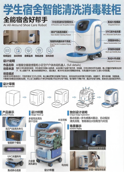 删除图中智能系统流部分，云端处理与路径生成这行文字下方的“功能输出 (洗、干、消)”，保持其余所有内容、排版和风格完全不变预览效果