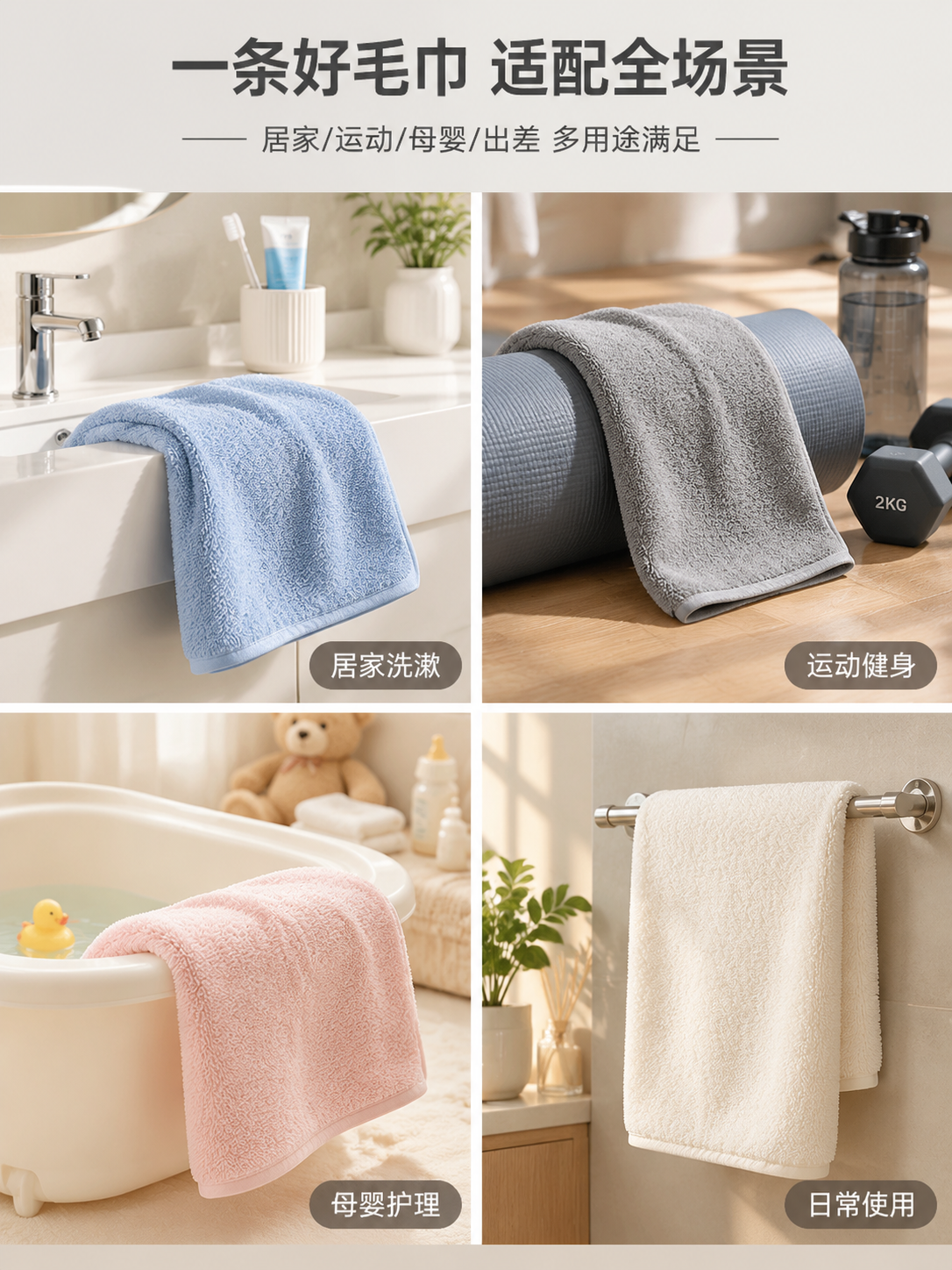 [商品] 使用【图1】珊瑚绒素色平毛毛巾；保留毛巾的珊瑚绒平毛… - 图片创意预览